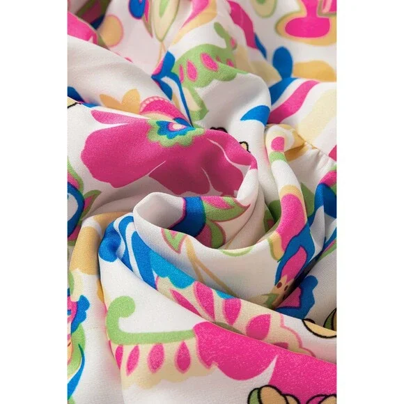 Tied Floral Sleeveless Maxi Dress - Picture 5 of 5